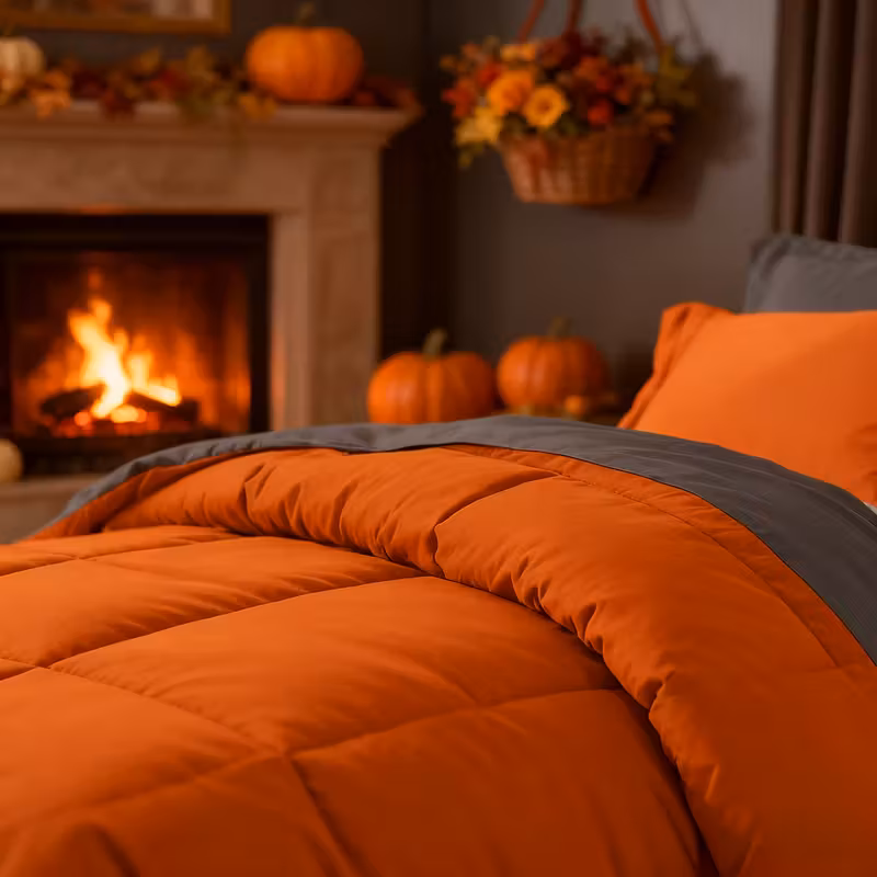 3pcs Solid Color Comforter Set