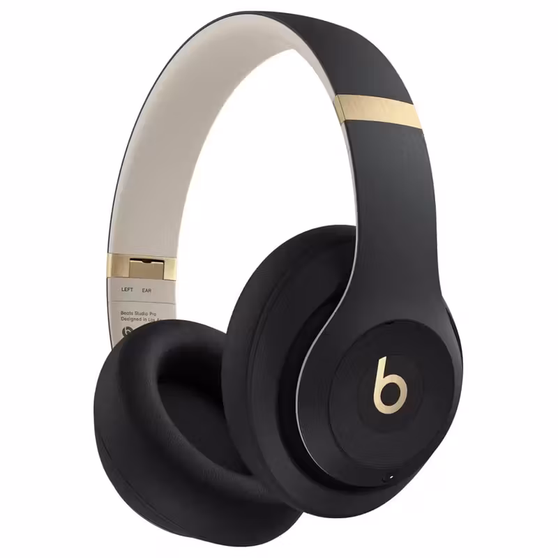 Beats Studio Pro Bluetooth Wireless Noise Cancellation Headphones - Black and Gold