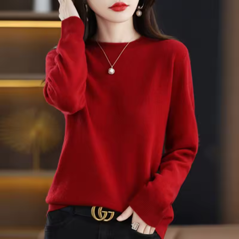 Pullover Warm Casual Pulls Jumpers Korean Long-sleeved Solid