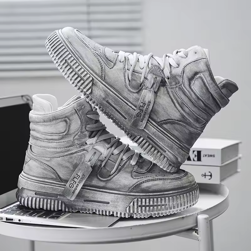 Autumn and winter high top men's shoes