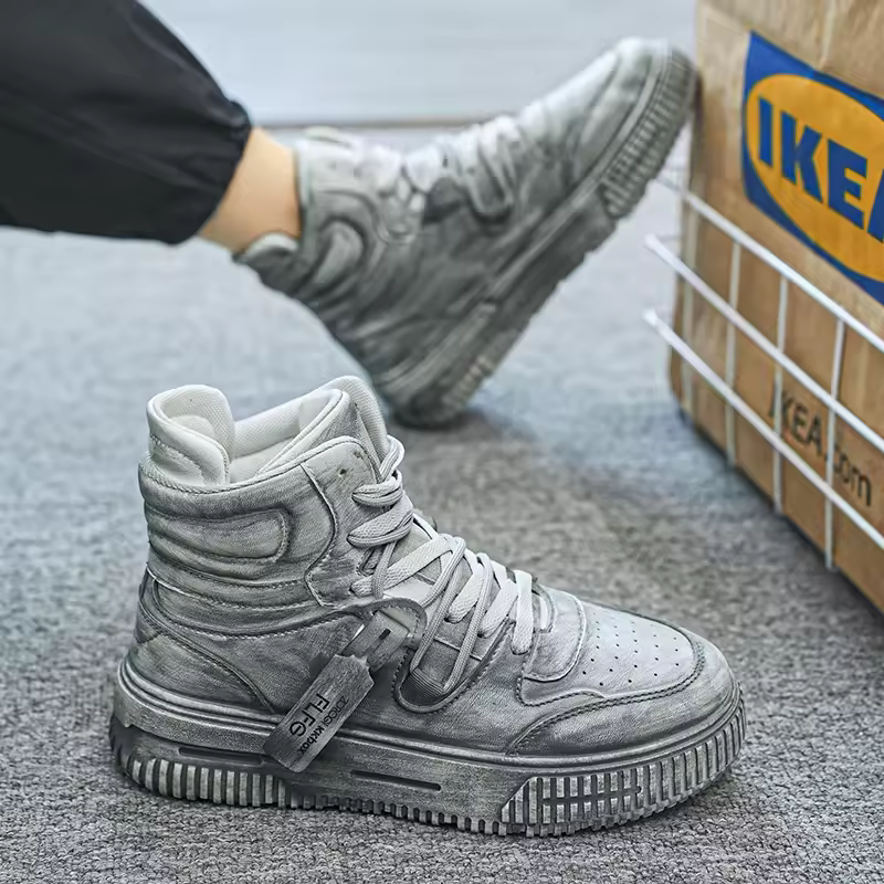Autumn and winter high top men's shoes
