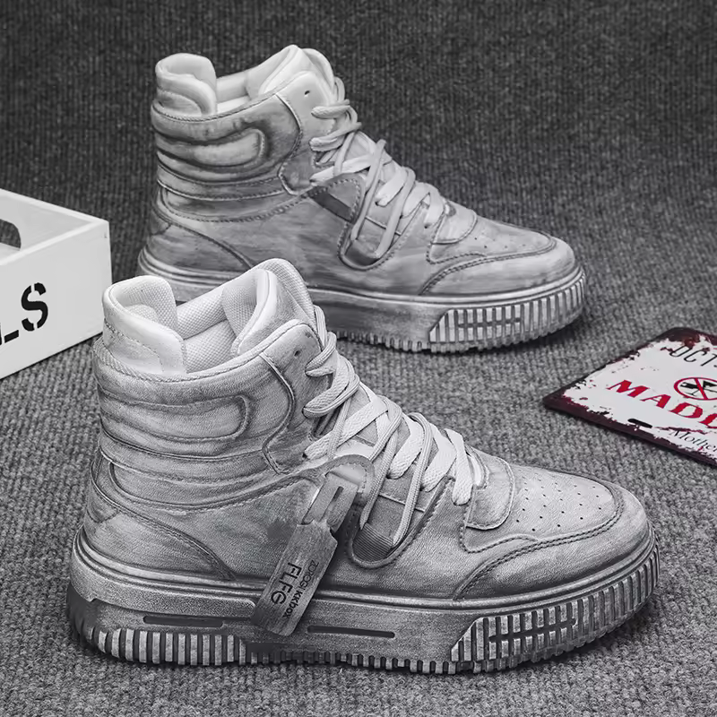 Autumn and winter high top men's shoes