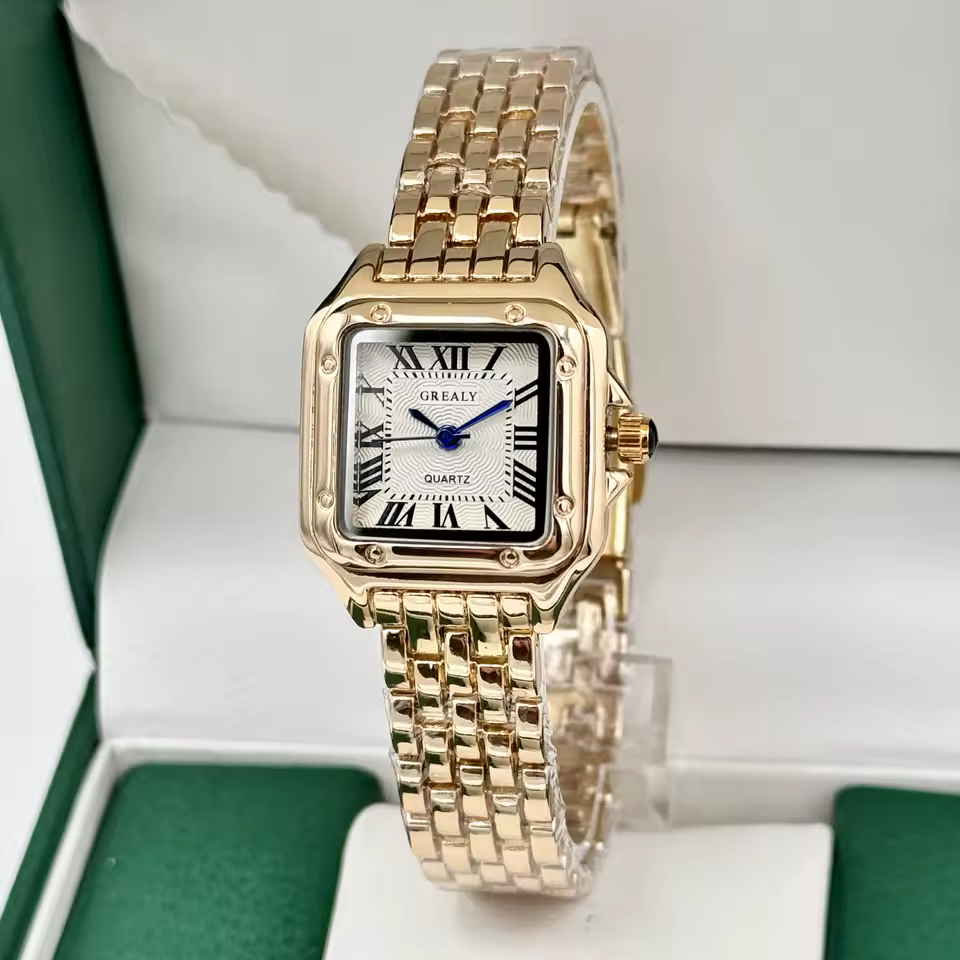 Fashion Women Watch Calendar Stainless Steel 