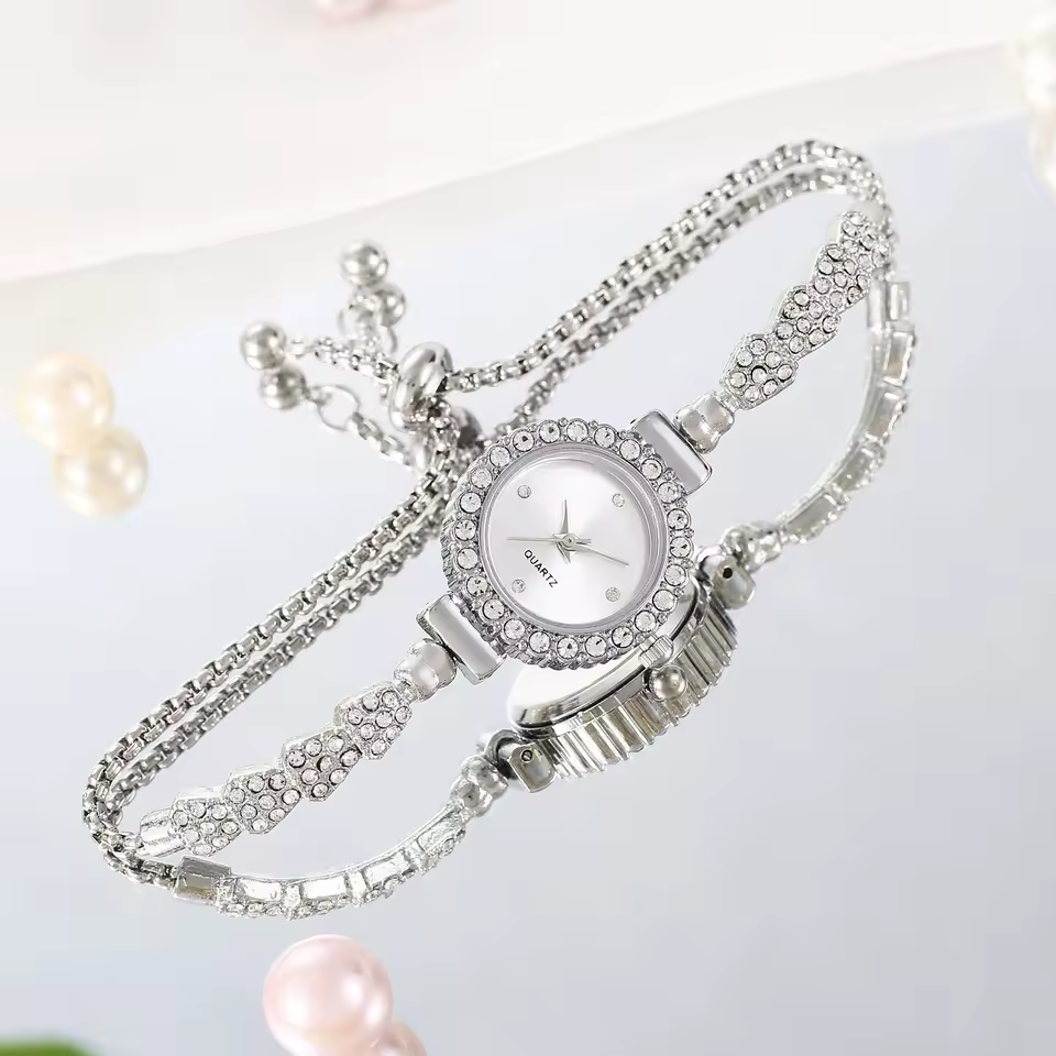 Women's Diamond Watches Bracelet High-End Design