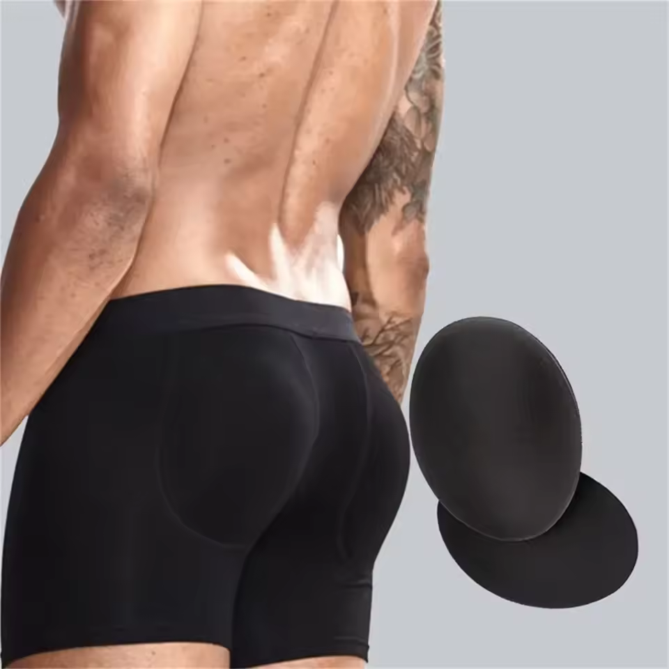  Men Underwear Sexy Butt Lifter Enlarge Pad Underpants 