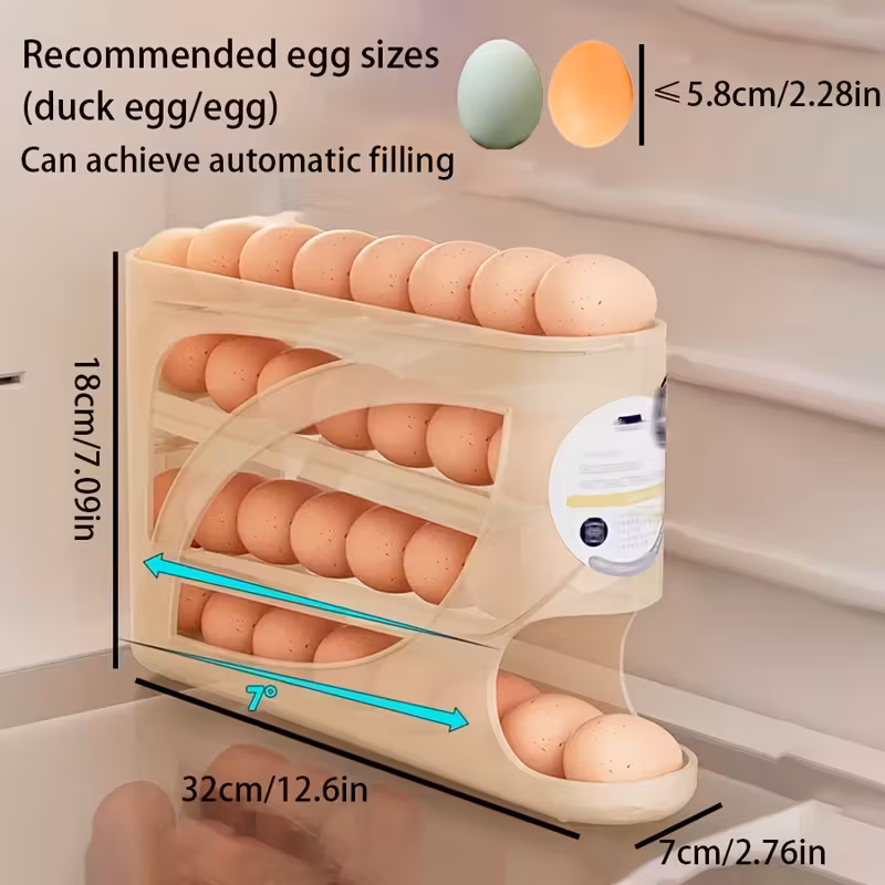 Rolling eggs holders 