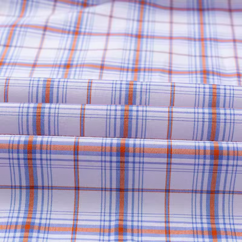  Men's Plaid Shirts Long Sleeve Cotton Checked Shirt 