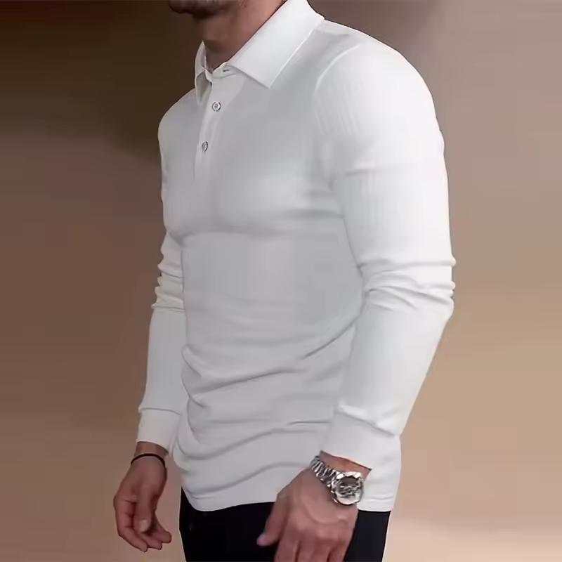 American Retro Men's Jacquard Polo Shirt 