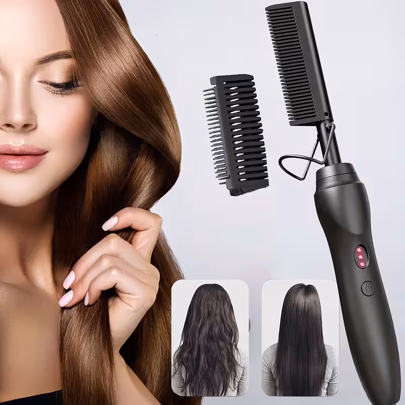Hair straighteners comb